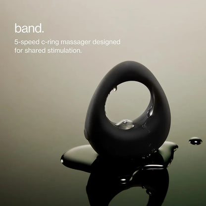 Maude 5-Speed Silicone Vibrating Penis Ring with USB Charger and Travel Case