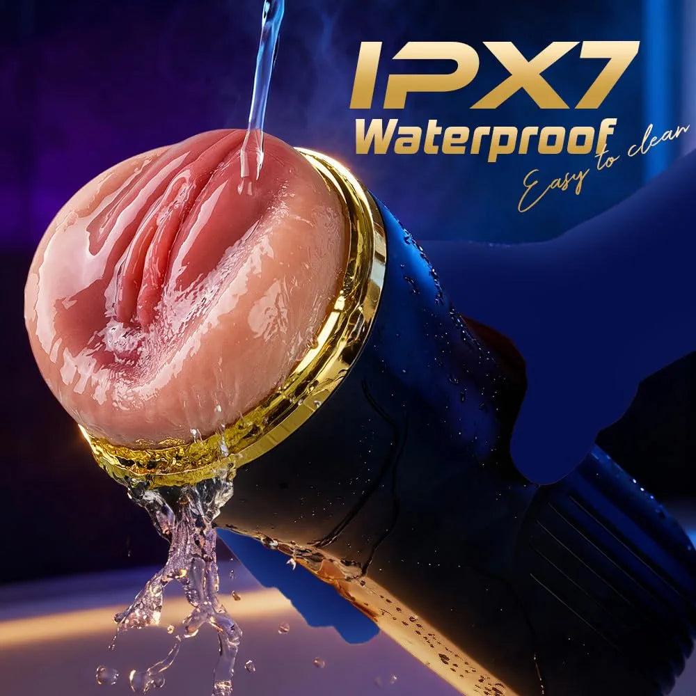 Bestvibe Automatic Realistic Male Masturbator with 5 Suction Modes and 10 Vibration Patterns