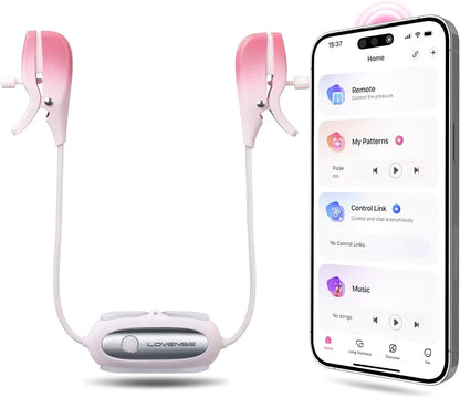 Gemini App-Controlled Bluetooth Nipple Clamps with Adjustable Vibration