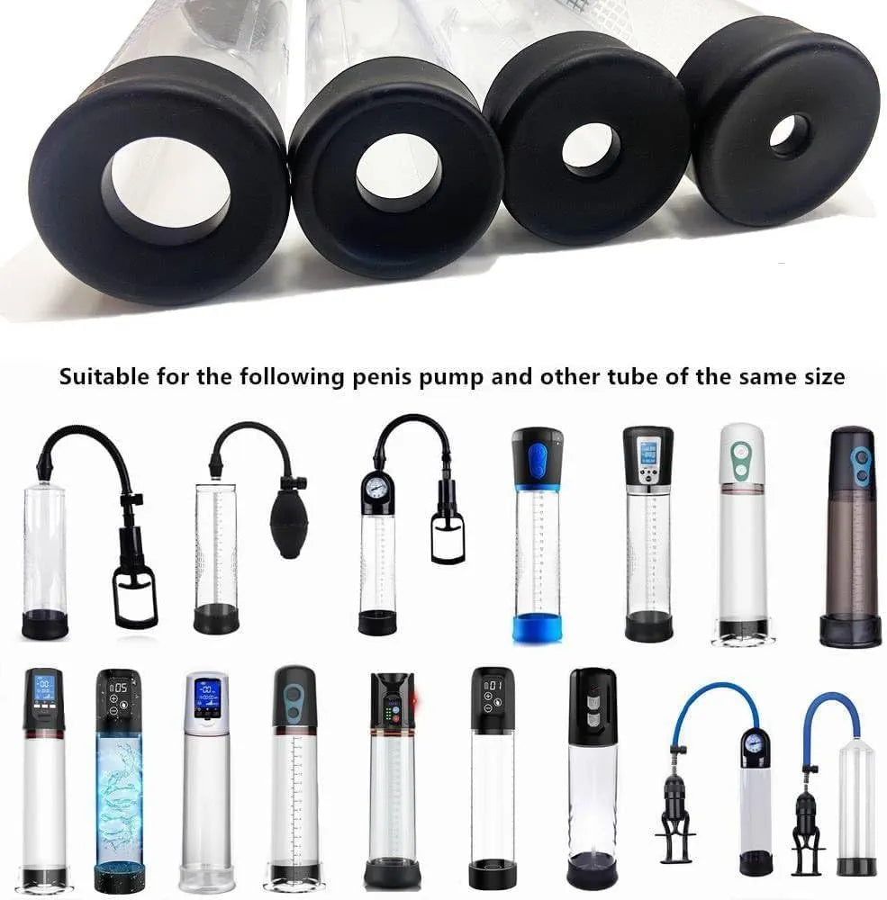 Advanced Male Penis Vacuum Pump with 4 Interchangeable Silicone Sleeves and Air Pressure Control