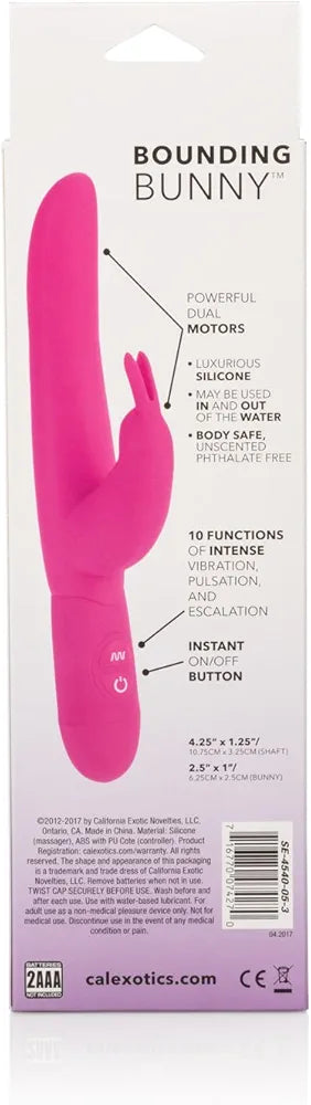 CalExotics Waterproof Dual-Stimulation Rabbit Vibrator for Couples - Pink