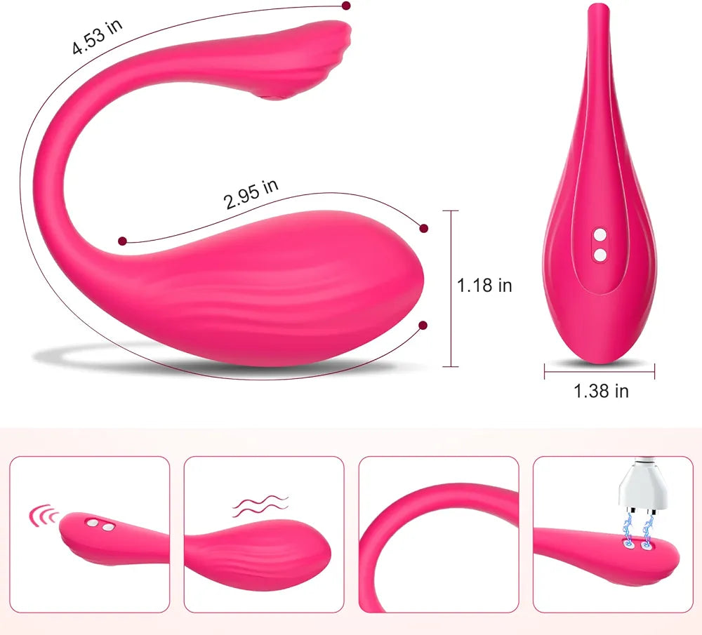 Premium App-Controlled Wearable Bullet Vibrator for Couples - Discreet G-Spot and Clitoral Stimulator