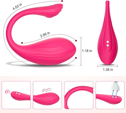 Premium App-Controlled Wearable Bullet Vibrator for Couples - Discreet G-Spot and Clitoral Stimulator