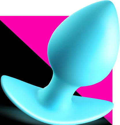 Silicone Prostate Massager and Anal Training Plug with Ergonomic Curved Base