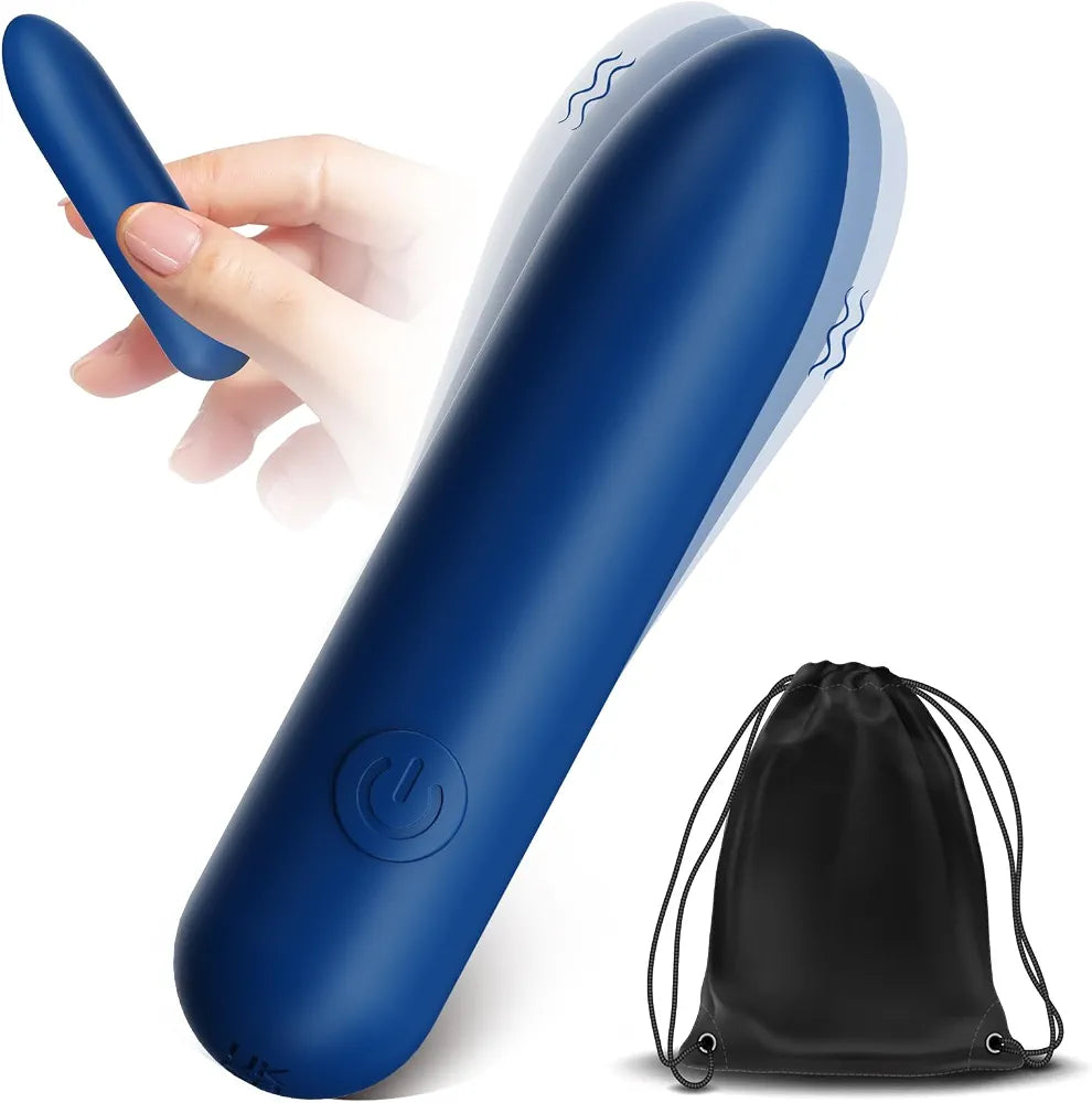 Premium Rechargeable Bullet Vibrator - 10 Vibration Modes, Waterproof Silicone G-Spot & Clitoral Stimulator for Couples