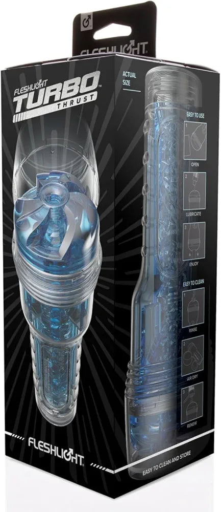 Fleshlight Turbo Thrust Blue Ice Realistic Male Masturbator