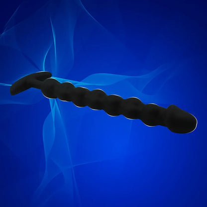 9-Inch Flexible Silicone Anal Bead Chain with 8 Graduated Spheres for Beginners and Advanced Users