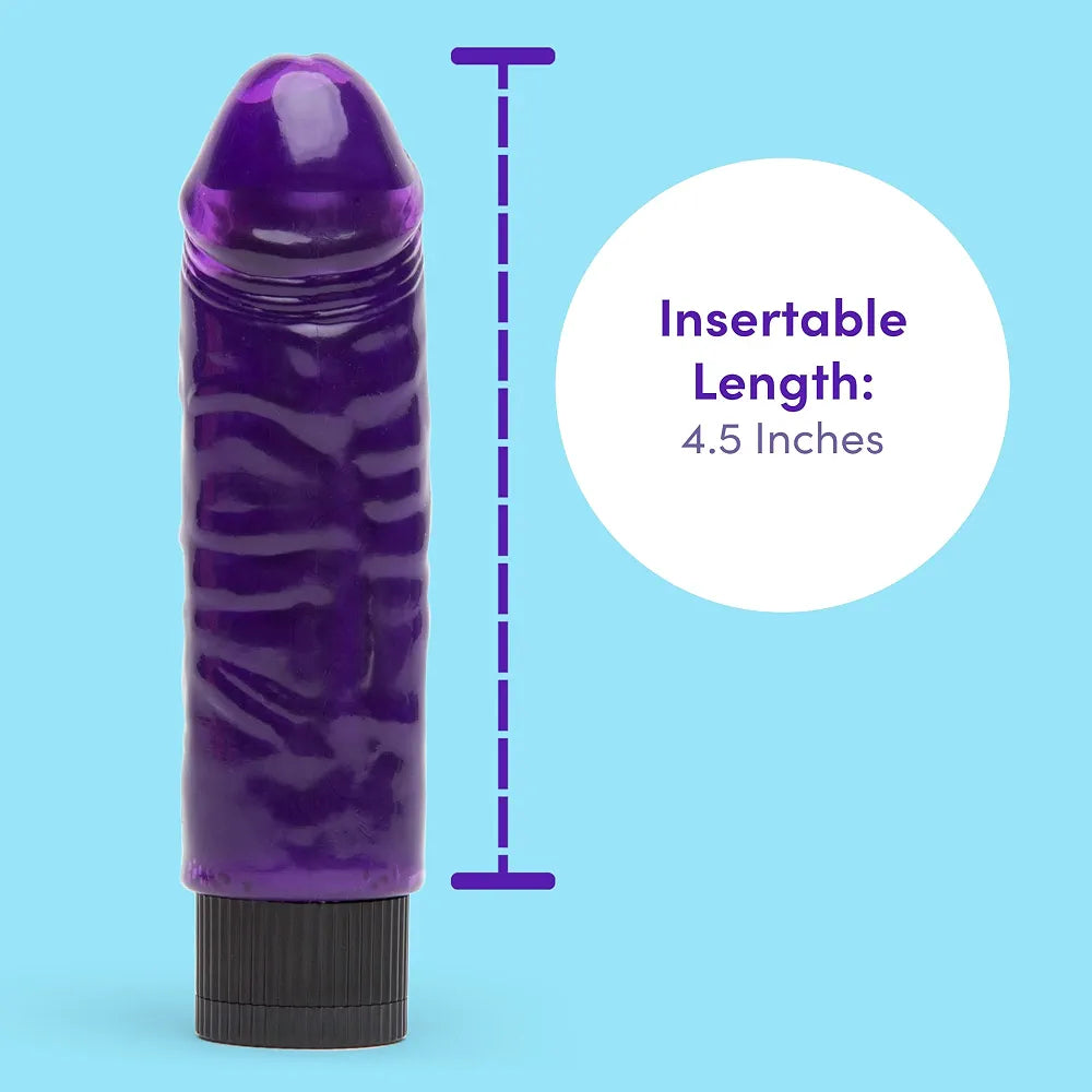 Lovehoney 5-Inch Realistic Multispeed Vibrating Dildo - Purple