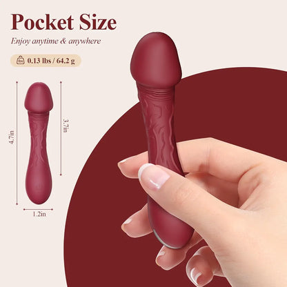 4.7-Inch Realistic G-Spot Vibrator with 10 Vibration Modes for Clitoral Stimulation