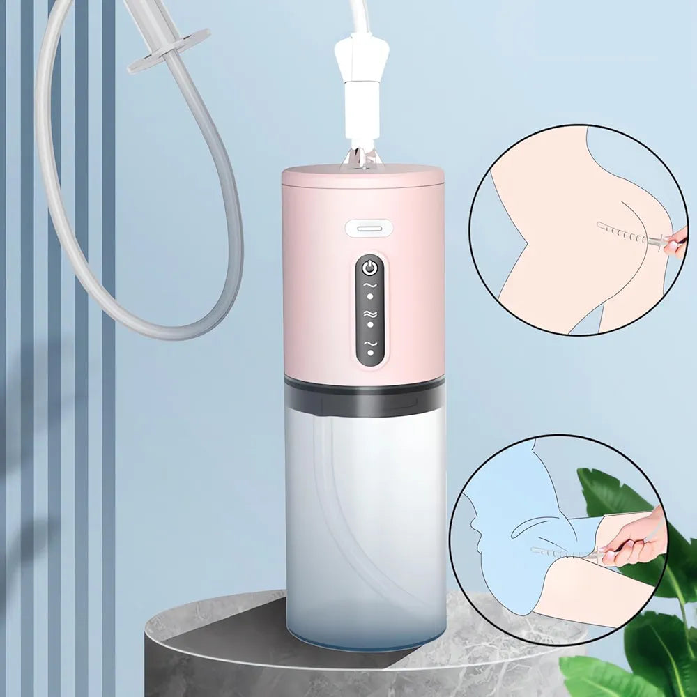 Multi-Function Automatic Anal and Vaginal Cleaner with 3 Speed Modes and Surround Spray for Sex Toys