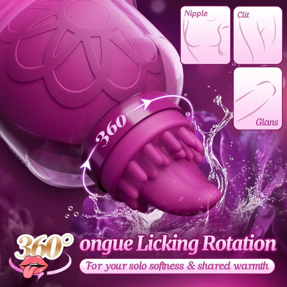 10-Mode Rotating Nipple and Clitoral Stimulator for Couples