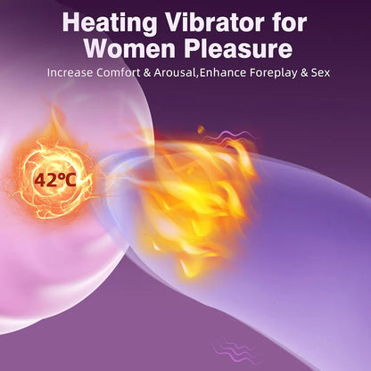 SVAKOM Heated Wearable Vibrating Panties with Detachable Finger Sleeve, APP-Controlled Clitoral and Nipple Stimulator for Couples