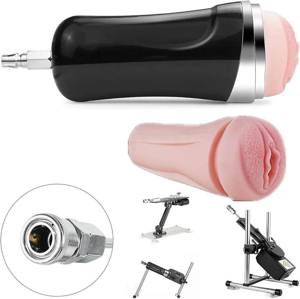 Automatic Thrusting Male Masturbator with Quick Lock Attachment for Sex Machines