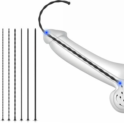 6-Piece Silicone Urethral Sounding and Dilation Training Kit for Men