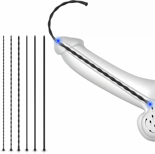 6-Piece Silicone Urethral Sounding and Dilation Training Kit for Men