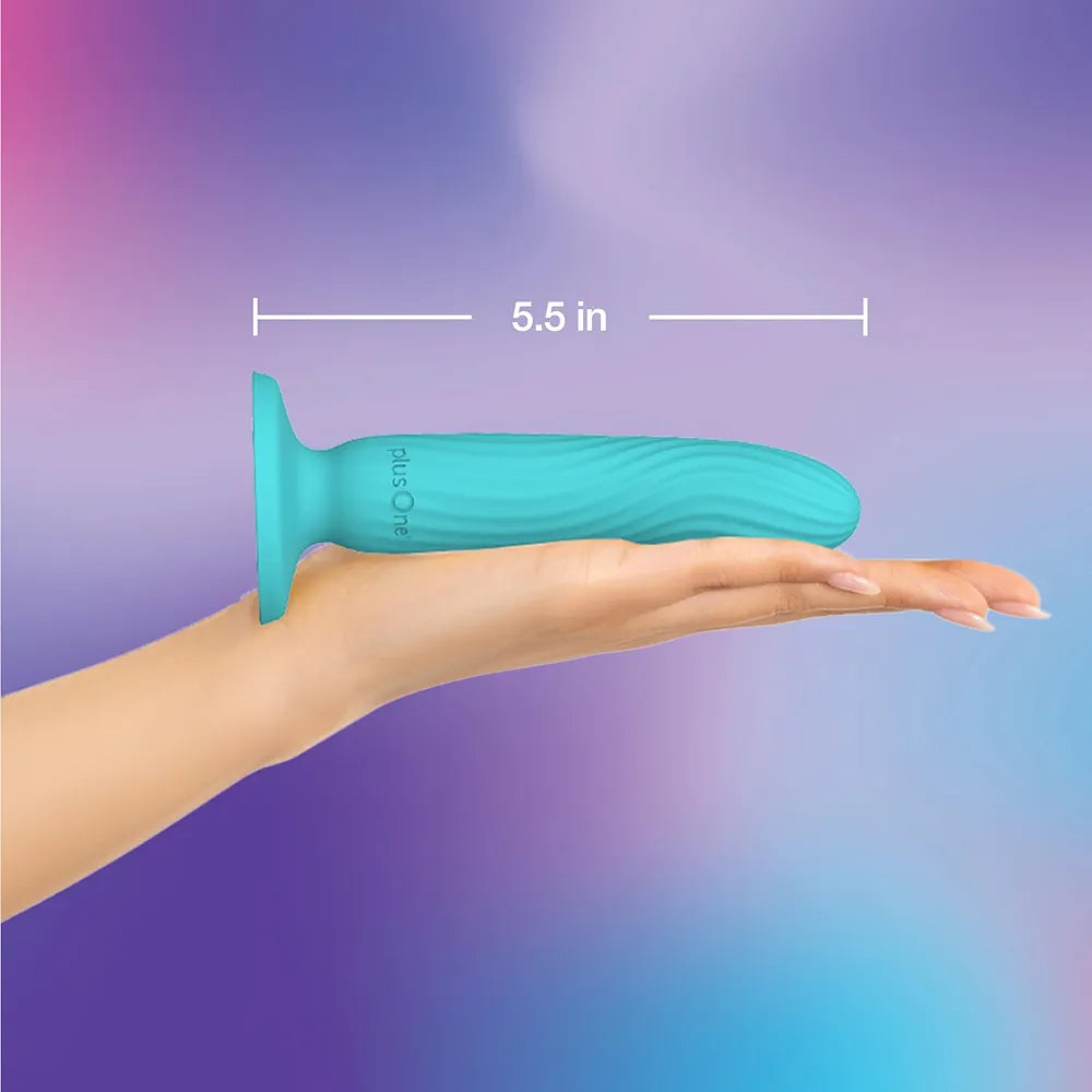 plusOne Dil-lite Internal Stimulator - Ergonomic Flexible Non-Vibrating Silicone Dildo