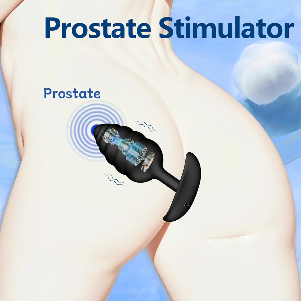 4-Piece Remote-Controlled Vibrating Anal Plug Set with 10 Vibration Modes