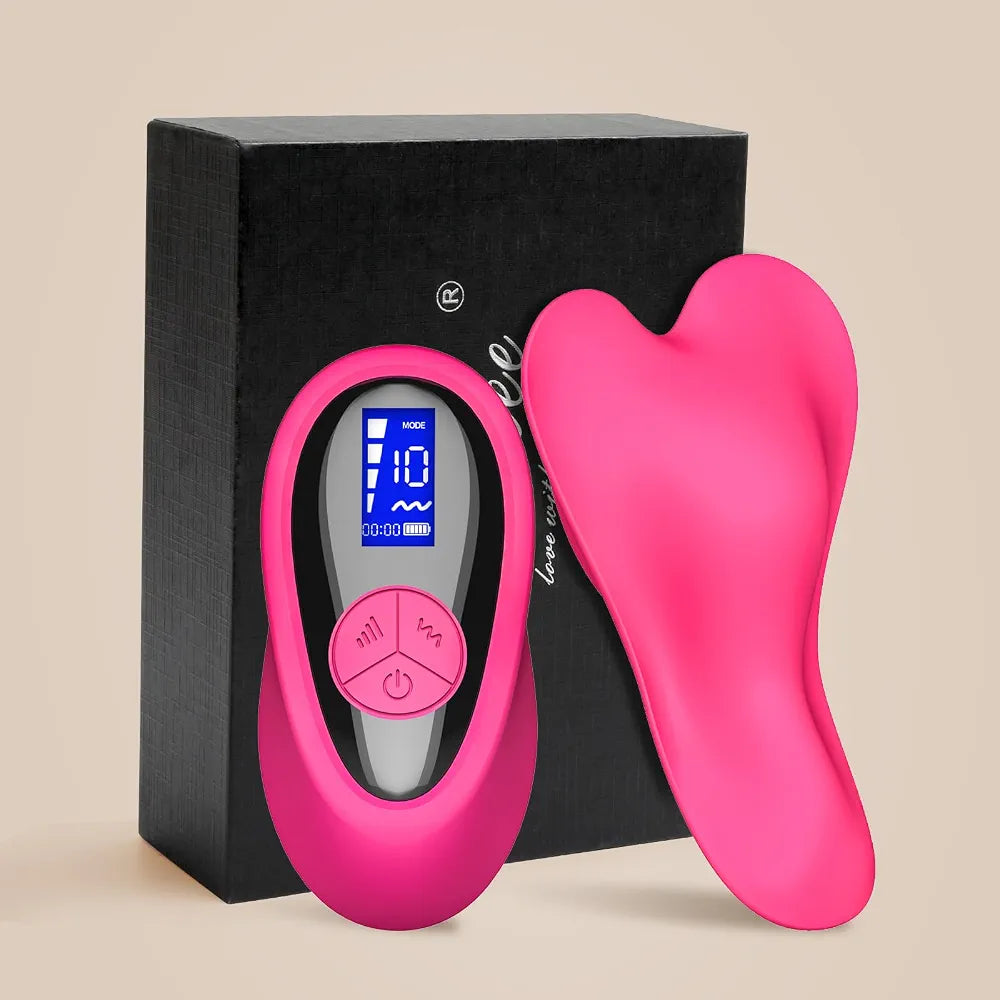 Butterfly Wearable Panty Vibrator with Remote Control, 10 Vibration Modes, 4 Speeds, and LCD Display for G-Spot and Clitoral Stimulation