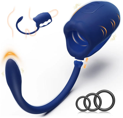 Advanced Male Masturbator with Detachable Butt Plug and Cock Ring - Hands-Free Vibrating Penis Trainer
