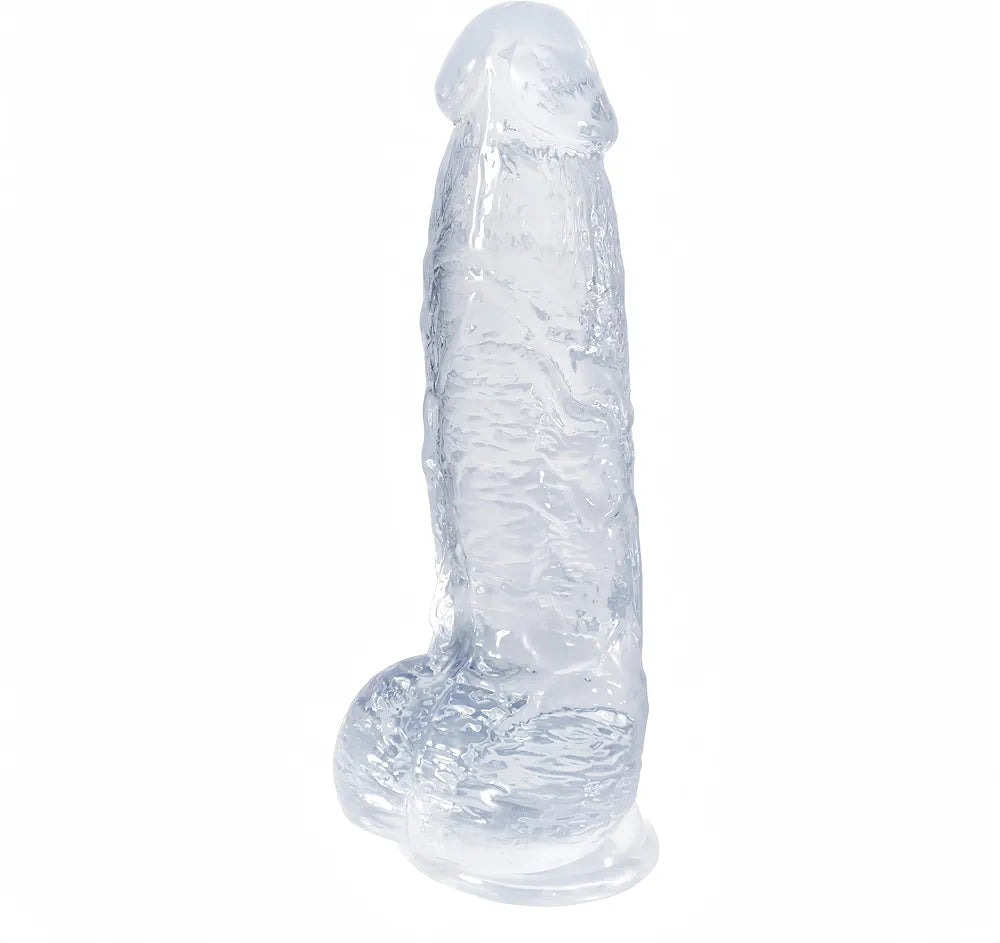 8.3-Inch Ultra-Soft Realistic Silicone Dildo with Strong Suction Cup - Lifelike G-Spot and Anal Stimulator