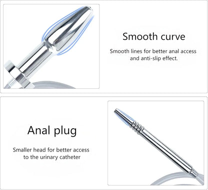 Stainless Steel Double-Headed Urethral Dilator and Penis Plug - Professional Sounding Rod for Men