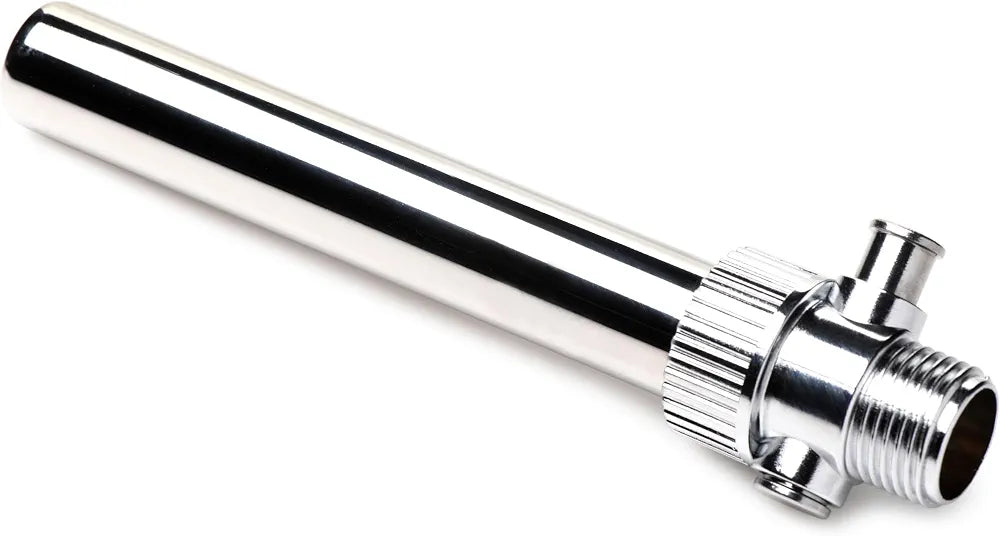 CLEANSTREAM Stainless Steel Enema Nozzle with Push Valve - Rust-Free Colon Cleansing Attachment for Standard Hoses