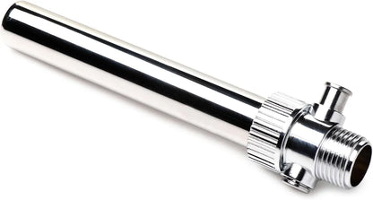 CLEANSTREAM Stainless Steel Enema Nozzle with Push Valve - Rust-Free Colon Cleansing Attachment for Standard Hoses