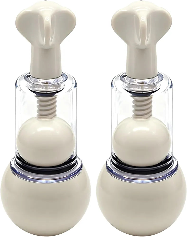 Adjustable Nipple and Clitoral Suction Cup Set - 2 Piece Sensitivity Enhancement Device