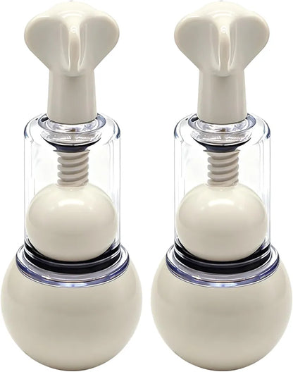 Adjustable Nipple and Clitoral Suction Cup Set - 2 Piece Sensitivity Enhancement Device