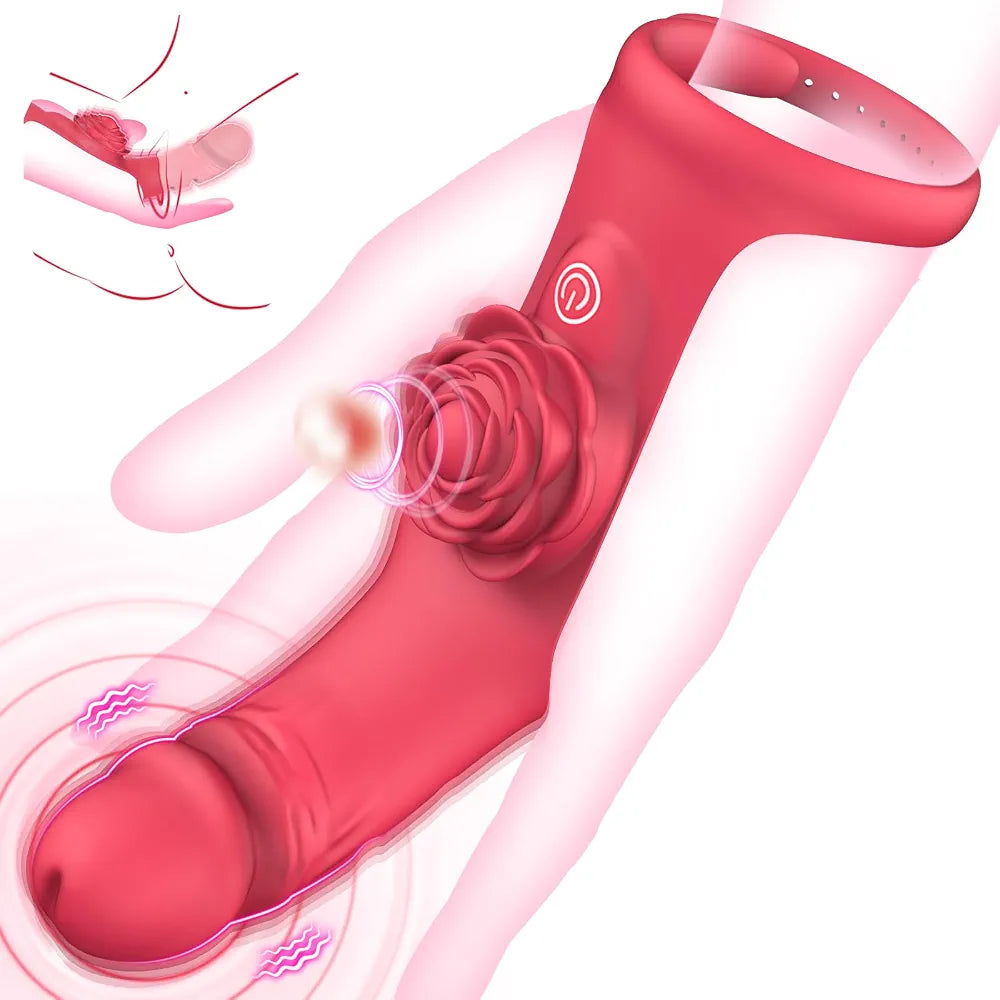 9-Mode Rechargeable G-Spot and Clitoral Stimulator Finger Vibrator