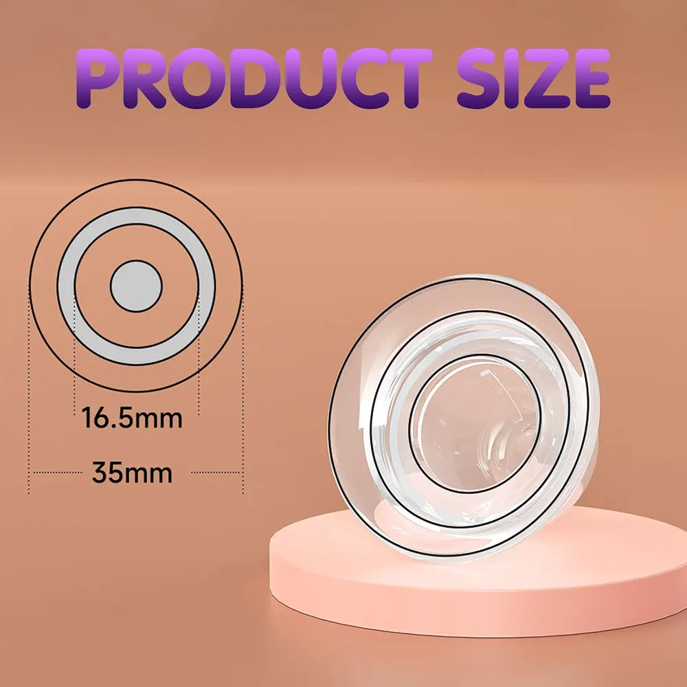 Transparent Silicone Nipple Suction Stimulator with Travel Case