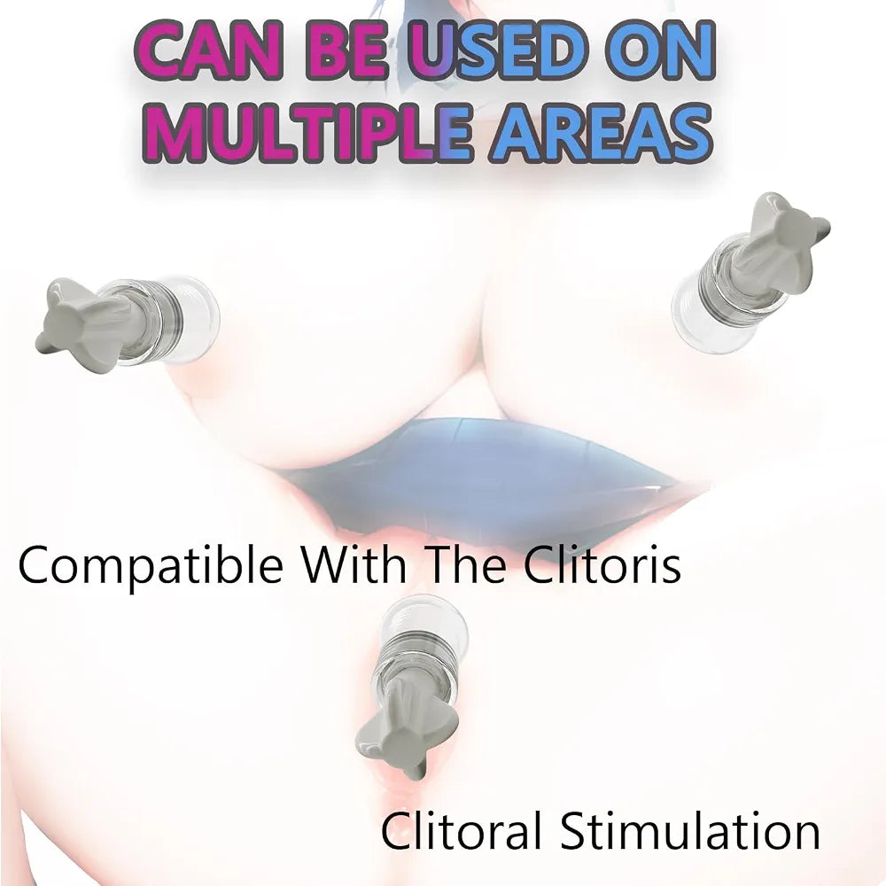 Premium Silicone Nipple Suction Cups for Couples - 2 Piece Set
