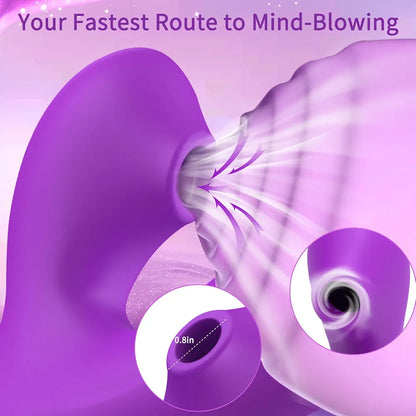 Advanced Rabbit G-Spot Vibrator with Suction, Rotation, and 7-Mode Stimulation for Couples