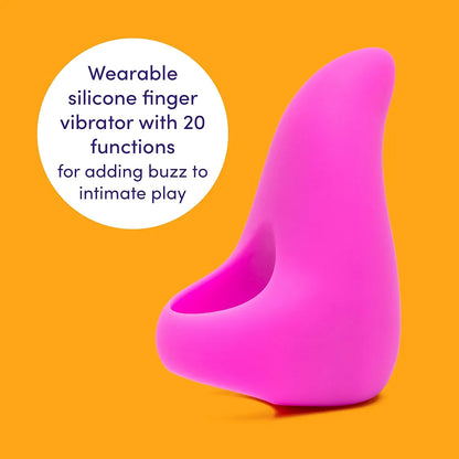 Ignite Rechargeable Silicone Finger Vibrator with 20 Modes and Travel Lock