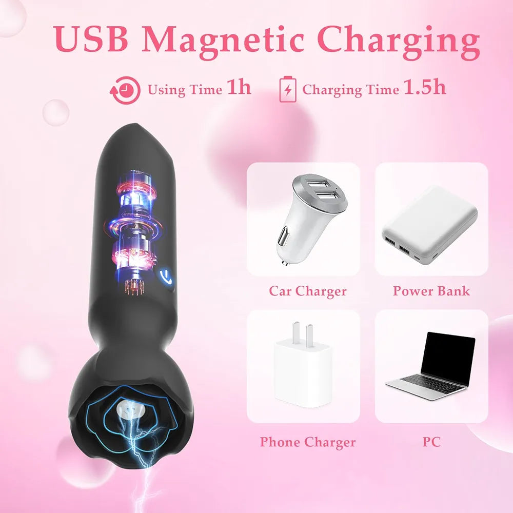 Discreet App-Controlled Mini Bullet Vibrator - 9 Modes, Lipstick-Style G-Spot & Clitoral Stimulator for Women & Couples