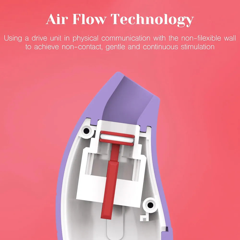 Ergonomic Palm-Sized Clitoral Suction Vibrator with 10 Modes and Wireless Charging
