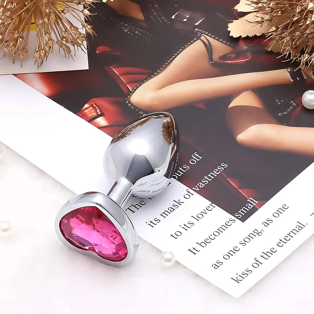 Akstore Small Heart-Shaped Anal Plug - Personal Butt Massager