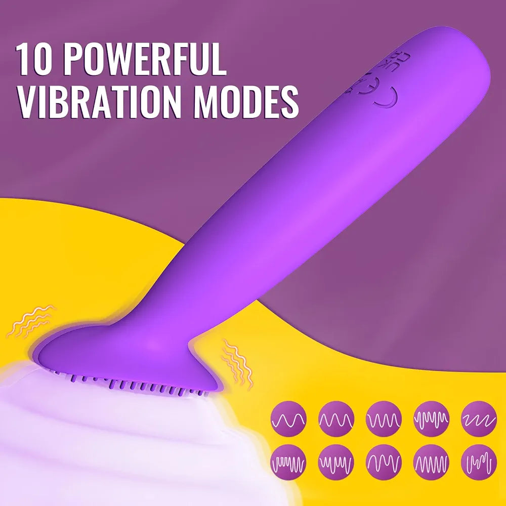 10-Mode Rechargeable Mini Wand and Bullet Vibrator Set for Couples