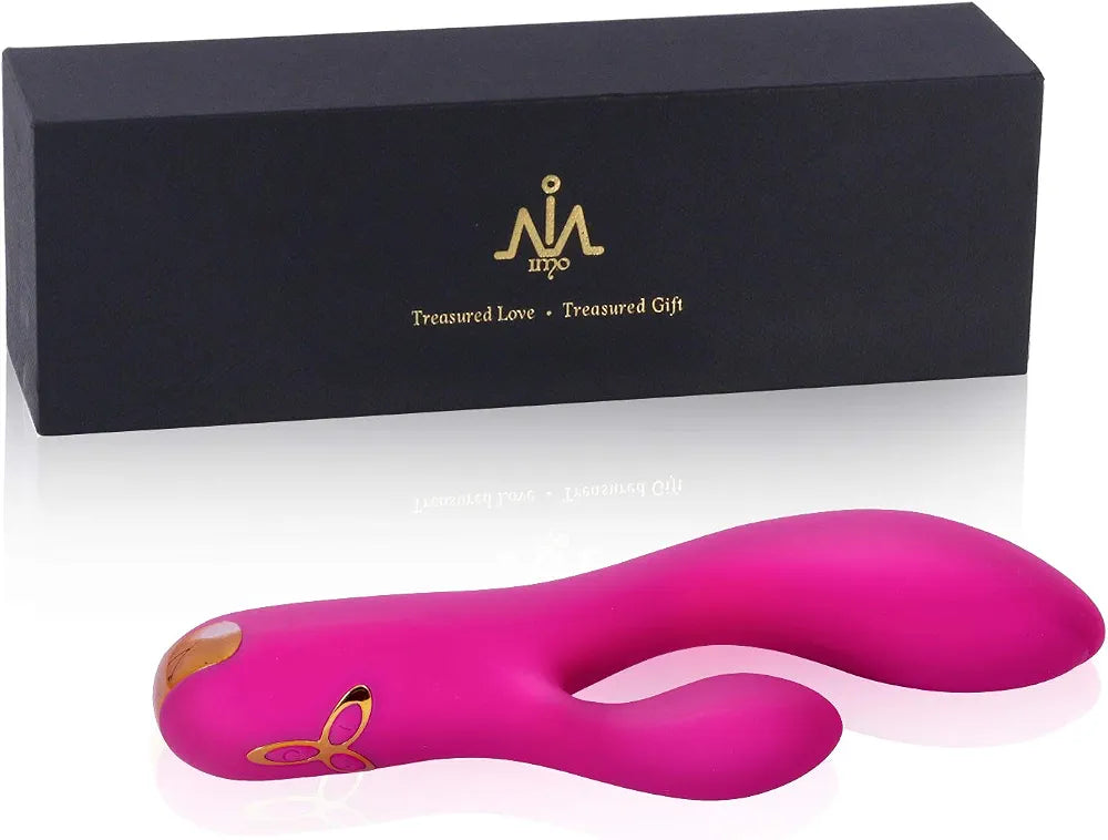 Premium Rechargeable Rabbit G-Spot & Clitoral Vibrator - Waterproof Dual-Stimulation Massager