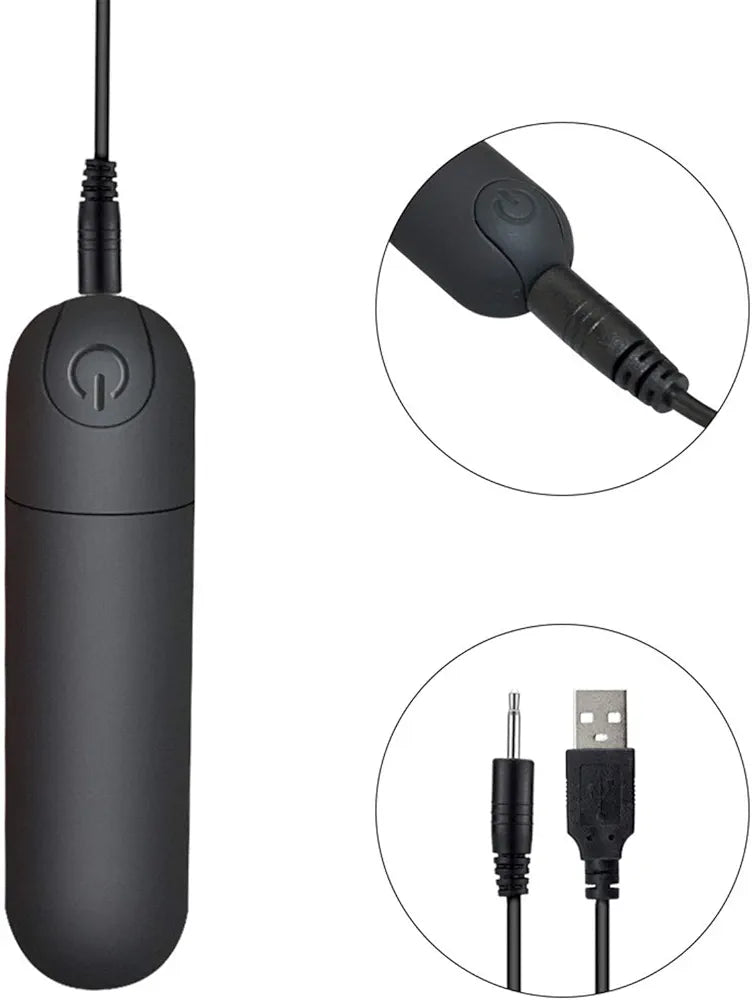 Rechargeable 10-Mode Waterproof Mini Bullet Massager for Targeted Stimulation