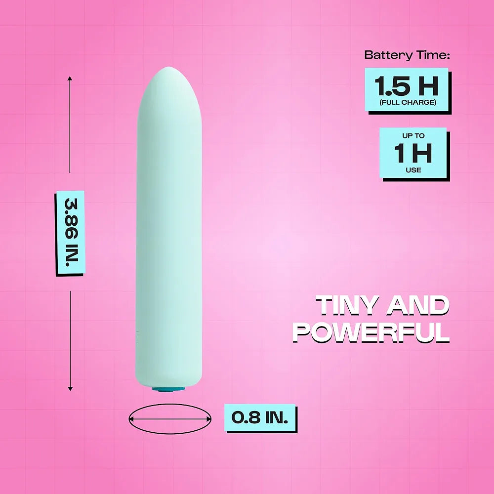 Unbound Zip USB Rechargeable Mini Bullet Massager – Compact, Multi-Speed Personal Massager with Powerful Tungsten Steel Motor