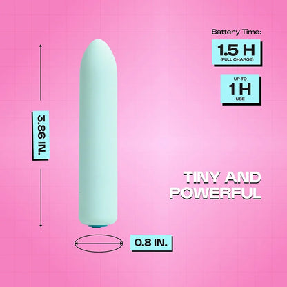 Unbound Zip USB Rechargeable Mini Bullet Massager – Compact, Multi-Speed Personal Massager with Powerful Tungsten Steel Motor
