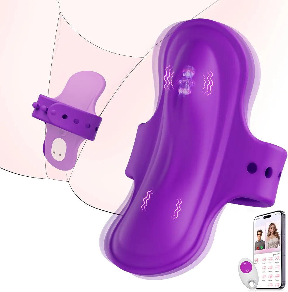 Remote-Controlled Wearable Panty Vibrator for Women and Couples - App-Enabled Clitoral and Vaginal Stimulator