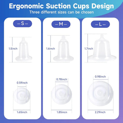 Rechargeable Electric Nipple Corrector with LED Touch Screen for Inverted or Flat Nipples