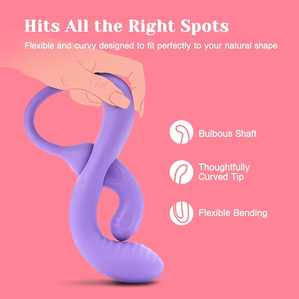 Tracy's Dog Transformable Rabbit Vibrator - 10-Mode Remote Controlled G-Spot and Clitoral Stimulator for Women