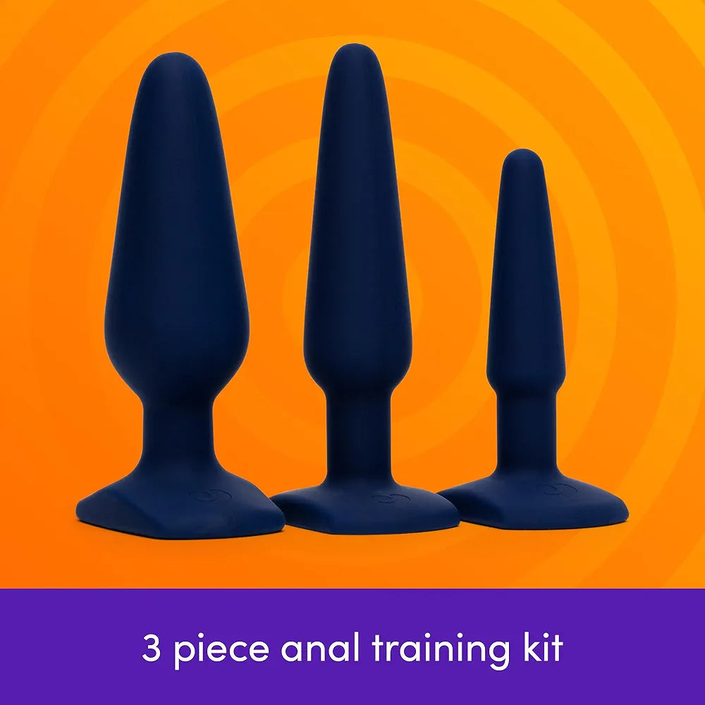 Lovehoney 3-Piece Silicone Anal Training Plug Set for Beginners