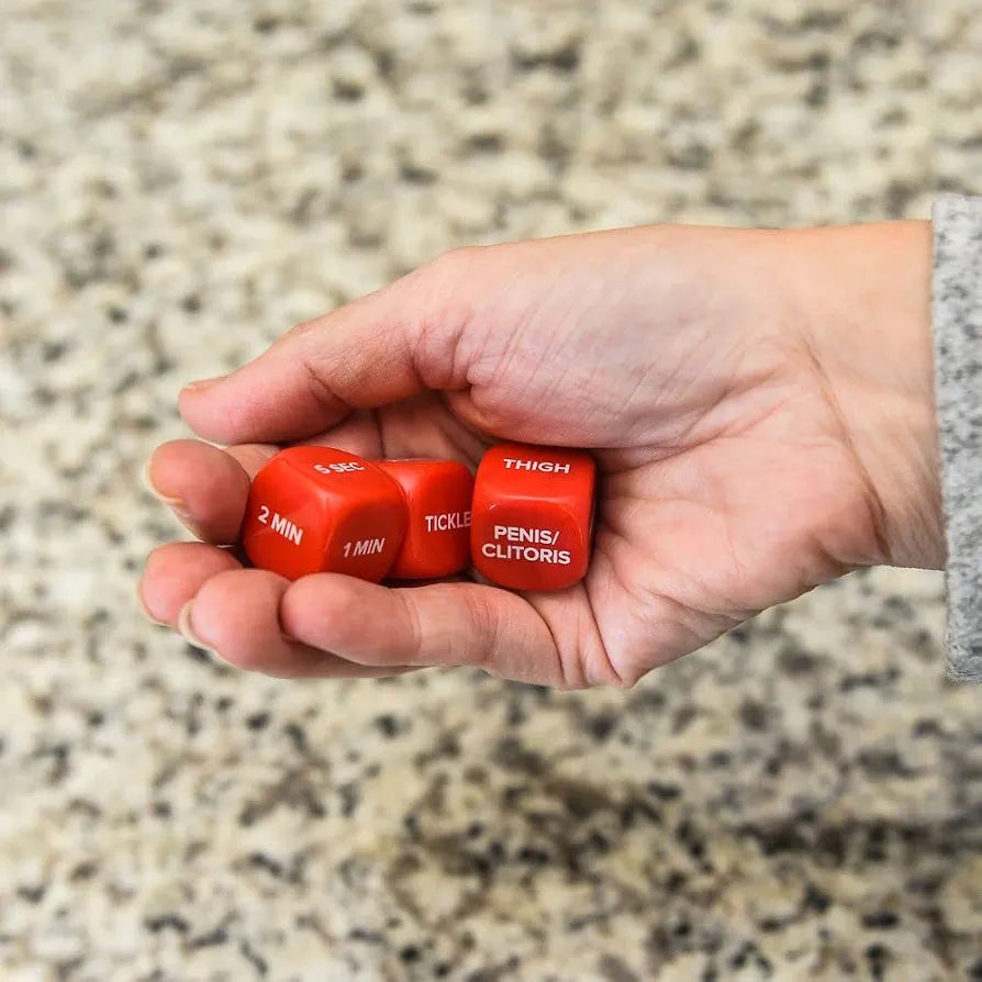 Adult Romantic Couple's Decision-Making Game Dice