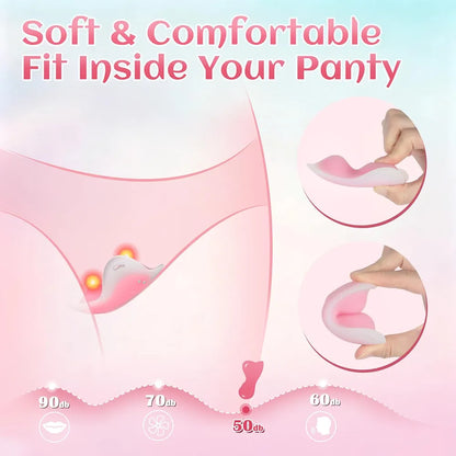 ACUMUM App-Controlled Wearable Panty Vibrator - Waterproof Silicone Remote-Controlled Clitoral Stimulator for Couples