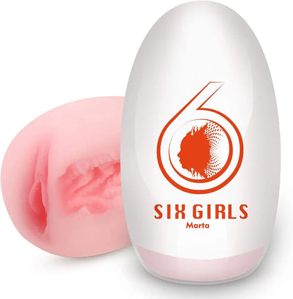 Lilecemie Portable 3D Textured Male Masturbator Egg - Ultra Soft Stretchy Pocket Stroker