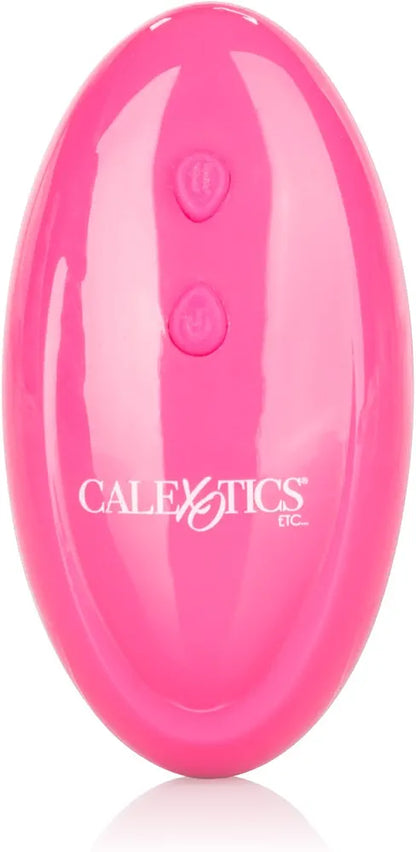 CalExotics Venus Butterfly Silicone Remote-Controlled Hands-Free Strap-On Vibrating Massager for Couples - Pink